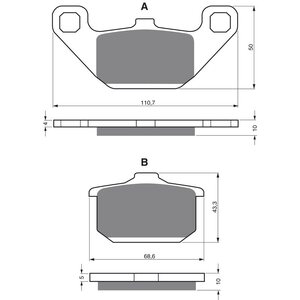 Variaattorihihna, Aixam Mega 1 , (B3211AA0957 / 3MB023)