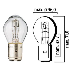 Flösser R 12V 45/40W BA20d