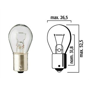Flösser R P21W 12V 21W BA15s