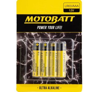 MotoBatt LR03 / AAA 1.5V Alkaline battery (4pcs)