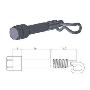 Moto-Master brake pad pin