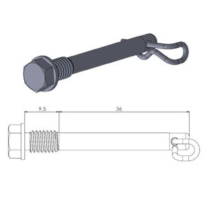 Moto-Master brake pad pin