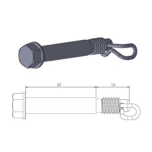 Moto-Master brake pad pin