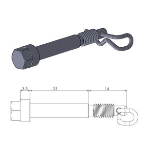 Moto-Master brake pad pin