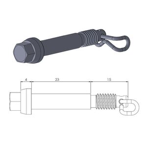 Moto-Master brake pad pin