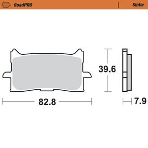 Moto-Master Brake pad RoadPRO Sinter front