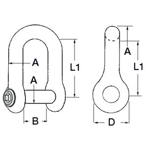 Osculati Ankkuri sakkeli 8-mm