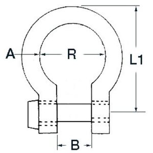Osculati S.S keula sakkeli 6mm