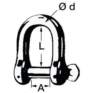 Osculati Galvanisoitu sakkeli 14mm