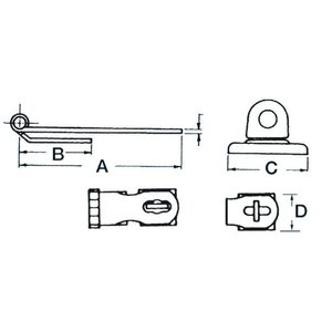 Osculati Kansilukko 64x29mm