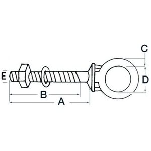 Osculati Keulasilmukka SS 12x120 mm,