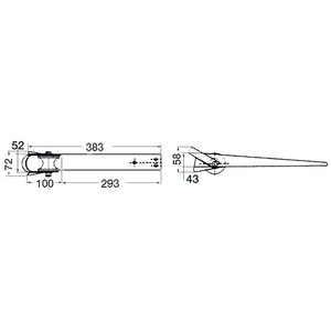 Osculati Ankkurirulla 393x52-mm S.S.