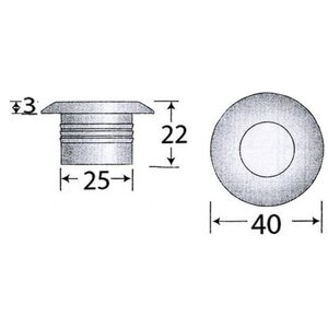 Osculati Courtesy Valo 12/24V sininen led