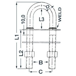 Osculati Keulasilmukka SS110x35.7mm