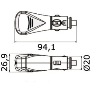 Osculati USB ulosotto