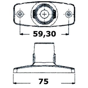 Osculati Valomasto EVOLED 360° 10cm White