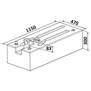 Osculati Polttoainesäiliö 1150x470x300 147 l (bensiini)