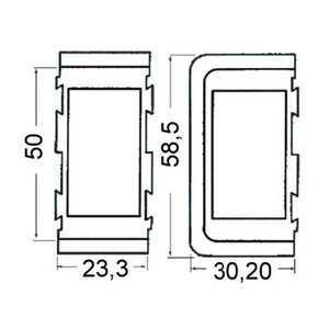Osculati Central plastic receptacle