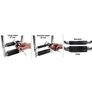 Osculati Step ladder under platform 4 steps XL