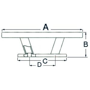Osculati Black Line NORDIK Pollari 205mm