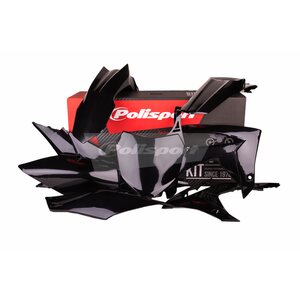 Polisport plastic kit CRF250 14-/CRF450 13- Black