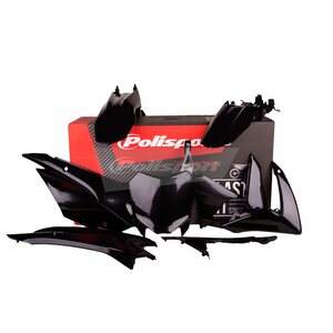 Polisport plastic kit CRF110F 13- MUSTA