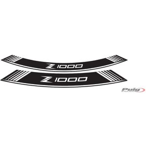 Puig Kit 8 Rim Strips Z1000 C/White