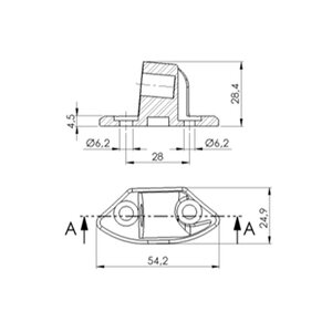 Puig Adapter Right Side For Fairing Yzf-R6 08'-