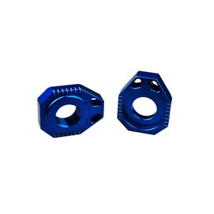 Scar Axle Blocks - Ktm/Husqv. Blue color