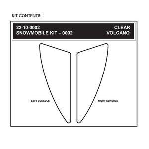 Stompgrip Snowmobile Tank & Console Grip - Volcano : Clear