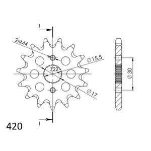 Supersprox / JT Front sprocket 1256.15