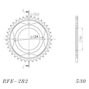 Supersprox / JT Rear sprocket 282.34