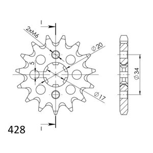 Supersprox / JT Front sprocket 1264.17