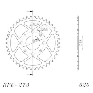 Supersprox / JT Rear sprocket 273.45