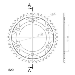 Supersprox / JT Rear sprocket 210.43