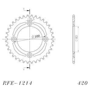 Supersprox / JT Rear sprocket 1214.47