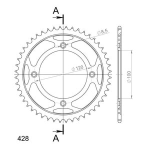 Supersprox / JT Rear sprocket 998.44