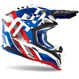 Airoh Kypärä Aviator 3 Rainbow sininen/punainen XL