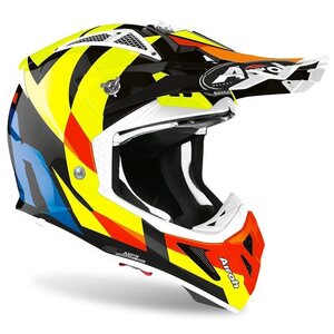 Airoh Kypärä Aviator Ace Trick yellow/blue XL