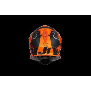 Just1 Kypärä J-18 F Hexa Oranssi/Titanium/Musta L