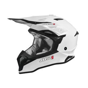 Just1 Kypärä J-39 Solid Valkoinen Gloss L