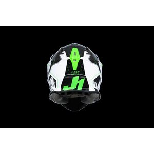 Just1 Kypärä J-18 F Hexa Vihreä Fluo/Valkoinen/Titanium XL