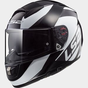 LS2 Helmet FF397 TRIDENT Wavy black titanium white S