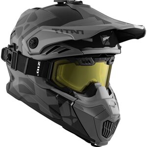 CKX Kypärä + Lasit TITAN Airflow Steep Harmaa XS