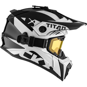 CKX Kypärä + Lasit TITAN Airflow Extra Valkoinen XS