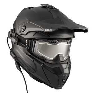 CKX Kypärä + Lasit Sähkölinssillä TITAN Mattamusta L