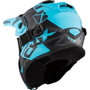 CKX Kypärä + Lasit TITAN Climb Vaaleansininen matta 3XL
