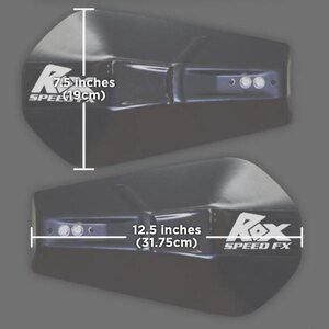 Rox Speed Pro-Tec Käsisuojat Musta/valkoinen
