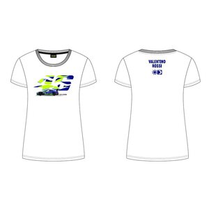 VR46 Naisten T-paita, valkoinen