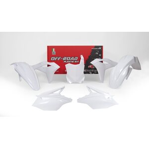 Rtech Plastic Kit, WHITE, Kawasaki 19-20 KX250, 17-18 KX250F